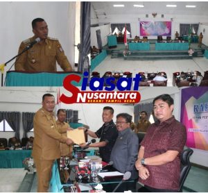 Bupati Toba Sampaikan Ranperda Pertanggungjawaban Pelaksanaan APBD TA 2024 Dalam Rapat Paripurna DPRD Toba