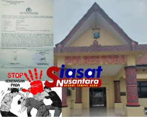 Puluhan Jurnalis Media di Toba Datangi Mapolres Toba, Desak Tindaklanjuti LP Kasus Dugaan Penganiayaan Wartawan Sabar Juvenry Manurung