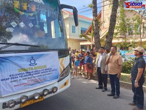 DPR RI Maruli Siahaan Lepas Rombongan Wisata Rohani Sekolah Minggu HKBP Desa Teladan Helvetia