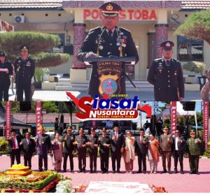 Kapolres Toba Inspektur Upacara HUT ke-79 Bhayangkara, Bupati Toba Sampaikan Terima Kasih untuk Polres Toba