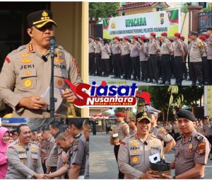 Kapolresta Pekanbaru Pimpin Upacara 95 Personel Naik Pangkat