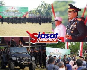 Upacara Hari Bhayangkara Ke-79 Polda Riau, Kapolda Riau: Kami ingin Hadirkan Wajah Polri yang Lebih Hadir Secara Nyata Ditengah Masyarakat