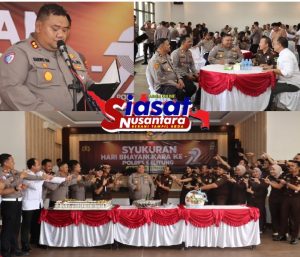 Polres Belitung Rayakan Hari Bhayangkara Ke-79 dengan Syukuran Bertema “Polri Untuk Masyarakat”