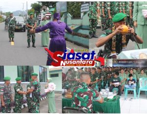 Kodim 1301/Sangihe Sambut Antusias Kehadiran Dandim 1301/Sangihe yang Baru Letkol Czi Nazarudin, S.T., M.I.P. Bersama Ketua Persit