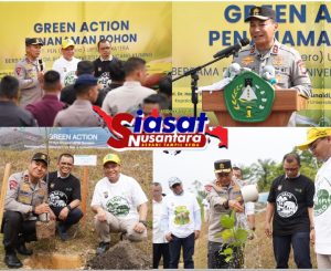 Kapolda Riau Hadiri Green Action Penanaman 300 Pohon di Universitas Bumi Lancang Kuning