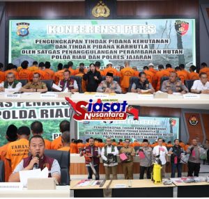 Bukti Komitmen Tegas Polda Riau, Tangkap 46 Pelaku Kejahatan Kehutanan dan Lingkungan Selama Januari Hingga Juli 2025