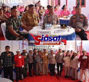 Wakapolres Toba ikuti Zoom Meeting Ground Breaking Pembangunan 29 SPPG pada Polres Jajaran Polda Sumut