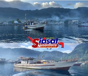 Langgar Aturan Berlayar, Tim SFQR Lanal Tahuna Laksanakan Jarkaplid Terhadap KM. Payaman di Perairan Tahuna