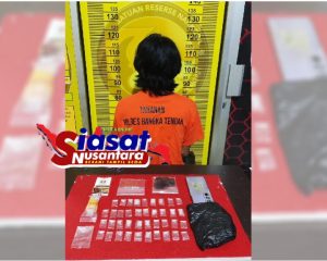 Satresnarkoba Polres Bangka Tengah Tangkap Pengedar Sabu di Koba, 10 Paket Diamankan