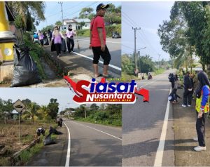 Jaga Kebersihan dan Keindahan Lingkungan serta Gotong Royong, Kades Cerucuk Pimpin Jumat Bersih Desa