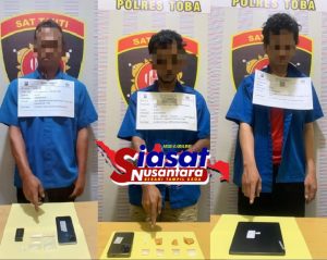 Tiga Orang Warga Laguboti Ditangkap Satresnarkoba Polres Toba Diduga Pemakai, Pengedar dan Kurir Sabu