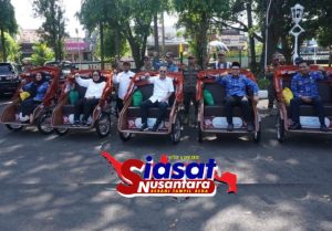 Pemkab Batang Salurkan Bantuan 25 Becak Listrik dari Presiden RI Prabowo Subianto kepada Para Pengayuh Becak