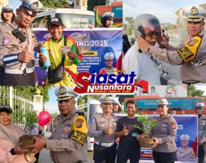 Peduli Keselamatan dan Lingkungan, Polda Riau Gelar Semangat Green Policing bersama Pengunjung CFD