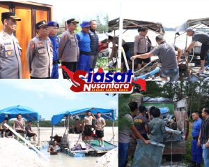 Polres Belitung Tertibkan Aktivitas Tambang Ilegal di Kawasan Hutan Lindung Pantai Juru Seberang