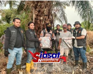 Disebabkan Buang Puntung Rokok Sembarangan di Lahan Gambut Lahan Terbakar 1 Hektar, Polsek Bangko Tangkap Pelaku