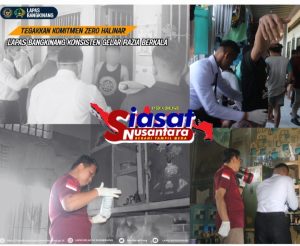 Tegakkan Komitmen Zero Halinar, Lapas Bangkinang Laksanakan Razia Kamar Hunian Warga Binaan Termasuk Blok Wanita