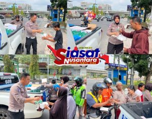 Kepedulian Sosial kepada Masyarakat, Polantas Riau Gelar Jum’at Barokah Berbagi Rezeki dan Edukasi