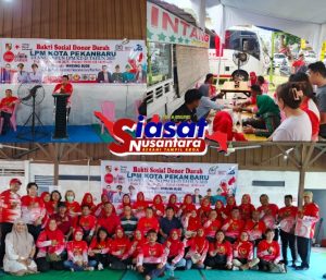 Peringati HUT ke-25, DPD LPM Kota Pekanbaru Gelar Donor Darah Bakti Sosial, Berhasil Kumpulkan 311 Kantong Darah