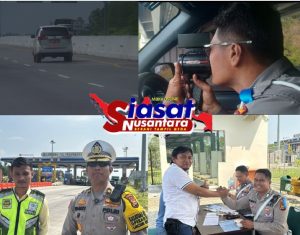 Gunakan Speed Gun, Satgas Gakkum Ditlantas Polda Riau Tindak para Pengemudi Ngebut di Tol Pekanbaru Dumai