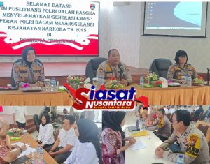 Polresta Pekanbaru Terima Kunjungan Puslitbang Polri, Dalam Cegah dan Penanggulangan Kejahatan Narkoba