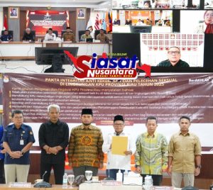 KPU Provinsi Riau Sosialisasi  Pedoman Pencegahan Kekerasan Seksual dan Pembacaan Pakta Integritas Anti Kekerasan dan Pelecehan Seksual