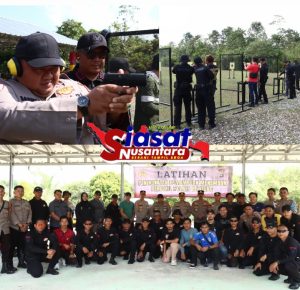Polres Belitung Gelar Pelatihan Kemampuan Menembak di Mako Brimob Polda Kep. Babel