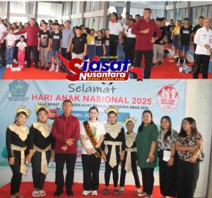 Dandim 1301/Sangihe Letkol Czi. Nazarudin Hadiri Peringatan Hari Anak Nasional ke-41, Usung Tema “Anak Hebat, Indonesia Kuat Menuju Indonesia Emas 2045″