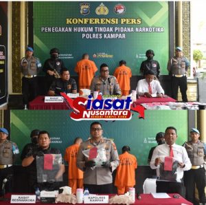 Polres Kampar Berhasil Gagalkan Penyelundupan 1 Kilo Sabu-sabu, Dua Orang Pelaku Diamankan