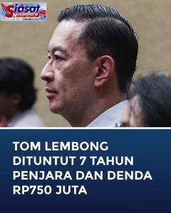 Mantan Menteri Perdagangan, Tom Lembong, Dituntut 7 Tahun Penjara dalam Kasus Korupsi Gula