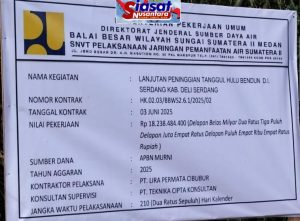 Proyek Tanggul Deli Serdang Dibayangi Skandal Material Ilegal dan Pembiaran Sistemik