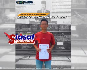 Dari Balik Jeruji Nuju Harapan: Satu WBP Lapas Bangkinang Terima Amnesti Presiden RI