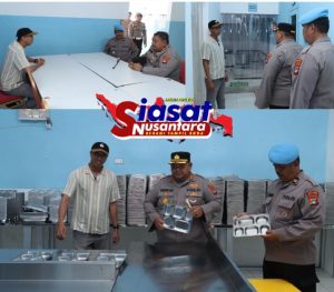 Kapolres Belitung Tinjau Proses Produksi MBG, Jaring Masukan untuk Rencana Pendirian SPPG Polres