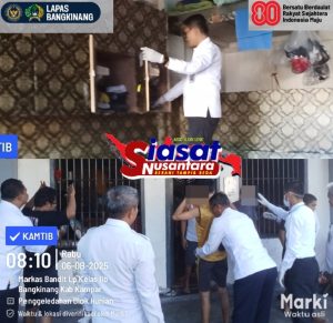 Langkah Tegas Jaga Ketertiban dan  Pengawasan, Lapas Kelas IIA Bangkinang Razia Rutin Kamar Hunian WBP