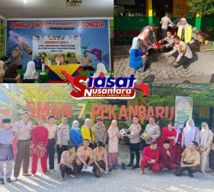 Program Green Policing, Polda Riau dan Cipayung Plus Sosialisasikan Program Kapolda Riau di SMAN 7 Pekanbaru