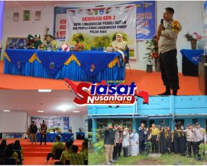 Kolaborasi Mahasiswa dan Polda Riau serta Bhabinkamtibmas, Sosialisasi Green Policing di SMA Negeri 8 Pekanbaru