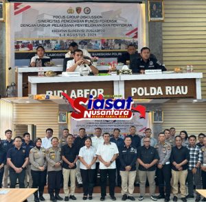 Puslabfor Bareskrim Polri Supervisi Bidlabfor Polda Riau, Perkuat Peran Forensik dalam Penyidikan Berbasis Ilmiah