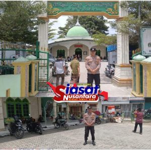 Kegiatan PAM Polsek Porsea Hadirkan Rasa Aman dan Tenang Saat Ibadah Shalat Jumat
