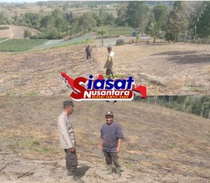 Sampaikan Program Pemerintah dalam Pertahankan Ketahanan Pangan, Bhabinkamtibmas Lumban Julu Turun Langsung Berdialog dengan Petani