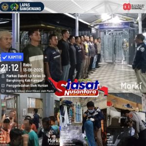 Cegah Gangguan Kamti, Lapas Kelas IIA Bangkinang Bersinergi Dengan TNI dan Polri Gelar Razia Insidentil Kamar Hunian Warga Binaan