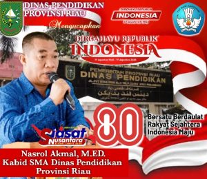 Dinas Pendidikan Riau Sambut HUT RI ke-80 dengan Semangat Kebersamaan
