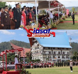 Kapolres Toba Hadiri Upacara Peringatan Detik-Detik Proklamasi Kemerdekaan RI Ke-80