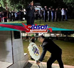 Kapolres Toba AKBP VJ Parapaga Pimpin Apel Kehormatan dan Renungan Suci di TMP Sopusorung Balige