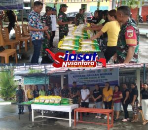Dukung Ketahanan Pangan Lokal, Kodim 1301/Sangihe Bersinergi Dengan Bulog Gelar Kegiatan Gerakan Pangan Murah