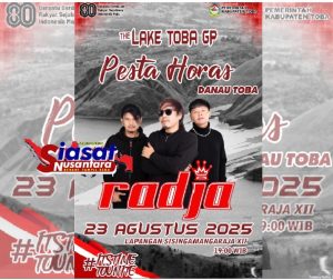 Penampilan Artis Ibukota Band Radja siap Hibur Pengunjung F1 Powerboad 2025 Danau Toba Balige