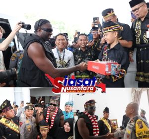Momen Rapper Melly Mike Bertemu Dikha Bocah Pacu Jalur, Beri Pelukan dan Kado
