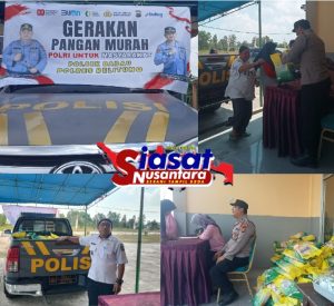 Polres Belitung dan Polsek Badau Gelar Gerakan Pangan Murah di Desa Cerucuk, Jamin Stabilitas Harga  Pangan dan Ringankan Beban Ekonomi