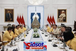 Presiden Terima Kunjungan Resmi Petinggi Partai Golkar di Istana Merdeka