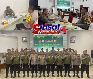 Tim Polda Riau Lakukan Penilaian  Green Policing terhadap Bhabinkamtibmas Polres Pelalawan