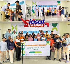 Angkasa Pura Indonesia Rayakan HUT ke-1 dengan Berbagi Santunan kepada Anak Yatim di Desa Buluhtumbang