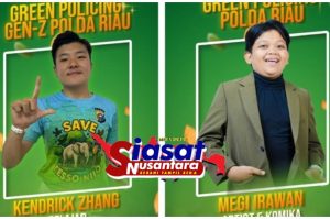Polda Riau Tunjuk Megi Irawan dan Kendrick Zhang sebagai Duta Green Policing